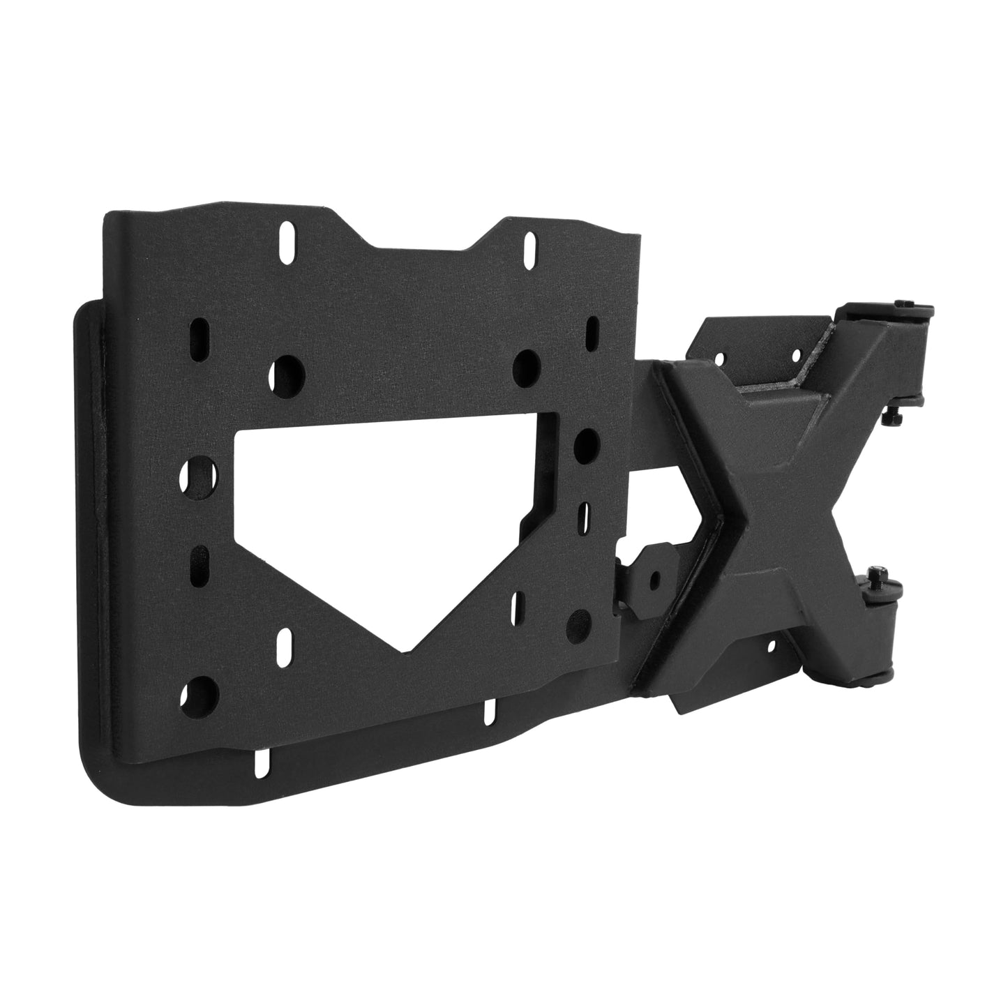ALMULOO Spare Tire Carrier Compatible with 2007-2018 Jeep Wrangler JK Hold Up to 37" Tire Mounting Bracket Holder Steel Powder Coated Black