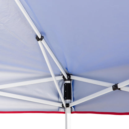 Quiksilver 10x10 Pop Up Canopy – UPF 50+ Outdoor Beach Tent with One-Push Setup – Portable Shade Shelter for Beach, Tailgate, Festivals, Camping – Water-Resistant Folding Gazebo with Wheeled Bag