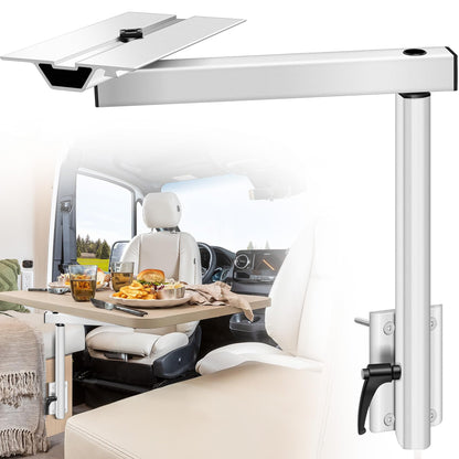 Virego RV Adjustable Table Leg, 360 Degree Rotation Aluminum Alloy Removable RV Table Leg, Height Adjustable RV Table Leg Bracket for Caravan Motorhome Yachts, Easy to Install