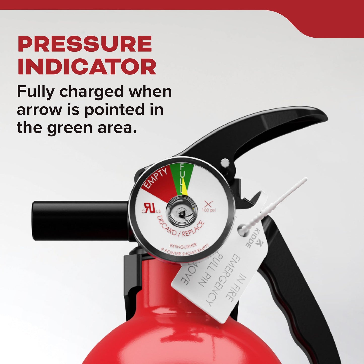 Kidde Fire Extinguisher for Home, 1-A:10-B:C, Dry Chemical Extinguisher, Red, Mounting Bracket Included, 4 Pack