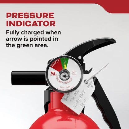 Kidde Fire Extinguisher for Home, 1-A:10-B:C, Dry Chemical Extinguisher, Red, Mounting Bracket Included, 4 Pack