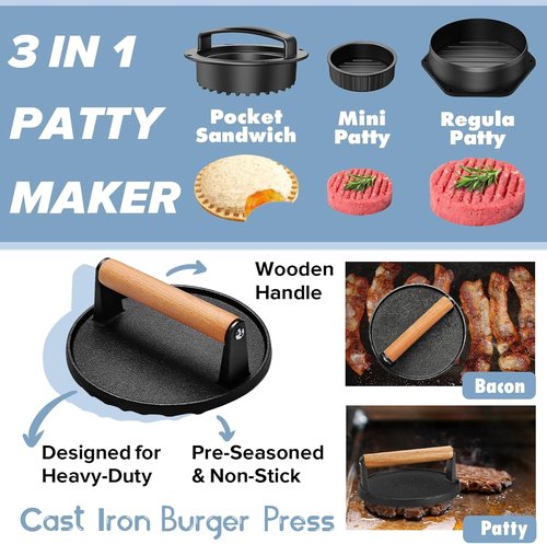 Blackstone 31PCS Griddle Accessories Kit - Professional Flat Top Grill Tools with Spatula, Melting Domes & Apron