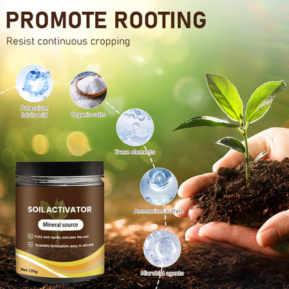 Organic Soil Activators by [Brand Name] - Water-Soluble Plant Fertilizers for Optimal Nutrient Uptake | 120g