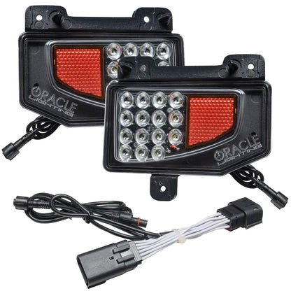 ORACLE Lighting 5881-504 Rear Bumper LED Reverse Lights, Plug and Play Harness, Fits 2020-2024 Gladiator JT, Black, 1500+ Lumens