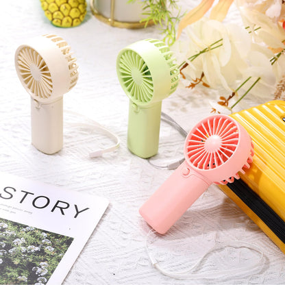 Rossesay 240 Pcs Mini Portable Fan Handheld Battery Operated Portable Small Personal Fans for Summer Travel Beach Indoor Outdoor Cooling Gift(Pink, White, Green, Blue)