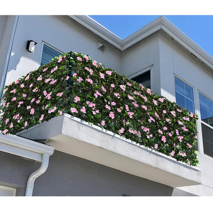 Expandable Fence Privacy Screen for Balcony Patio Outdoor,Decorative Faux Ivy Fencing Panel,Artificial Hedges