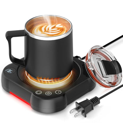 Coffee Mug Warmer & Cup Set - Desk Coffee Cup Warmer for Office/Home with 8-Temp Fast Heating (176℉ Max), Auto Shut Off, Gravity-Induction, 1-12H Timer - Ideal Gift for Coffee Lovers