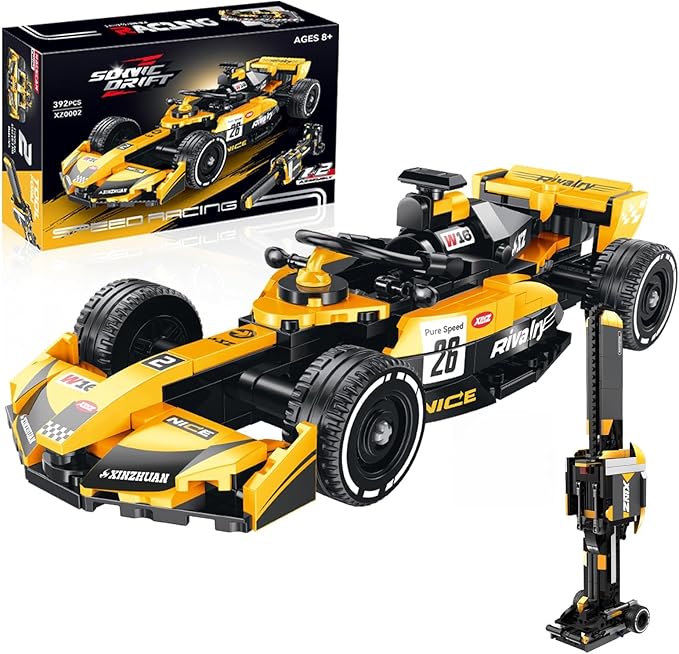 Racing Car Building Blocks Set Speed Champions Model Kit for Kids Ages 14+ and Adults Creative Race Toy Gift for Boys &amp Girls(XZ0002)