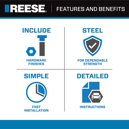 Reese 30884 M5 Fifth Wheel Hitch Center Section, 20,000 lbs. Capacity, Legs & Head Sold Separately