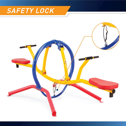 Gym Dandy Pendulum Teeter Totter Seesaw - Pendulum Motion Kids Playground Set - Indoor & Outdoor Active Play, TT-320, Age 3 and Up