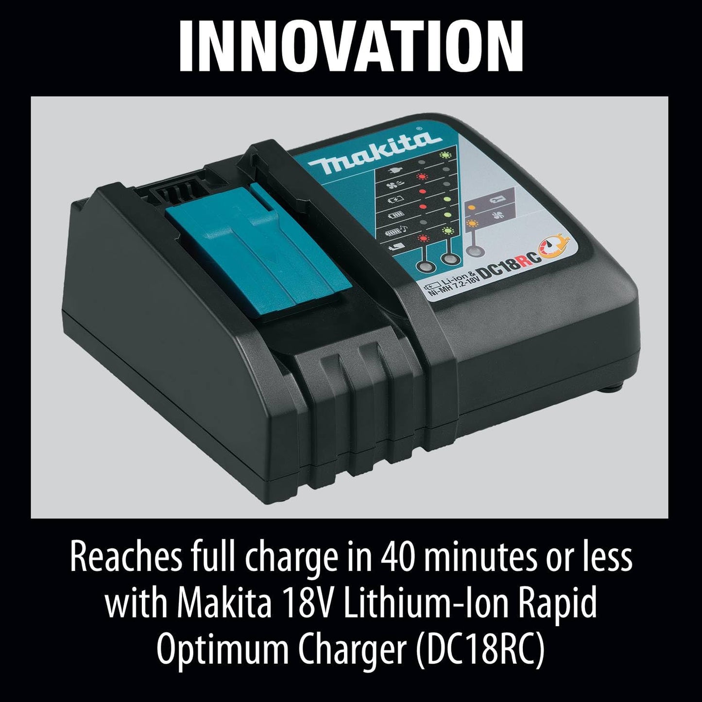 Makita BL1840BDC2X 18V LXT® Lithium-Ion Battery and Rapid Optimum Charger Starter Pack (4.0Ah)