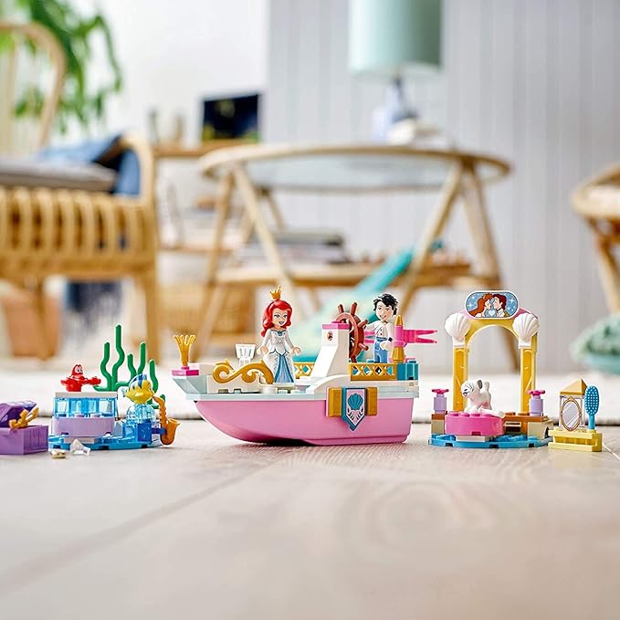 LEGO Disney Ariel’s Celebration Boat 43191 Creative Building Kit That Makes a Fun Gift for Kids New 2021 (114 Pieces)