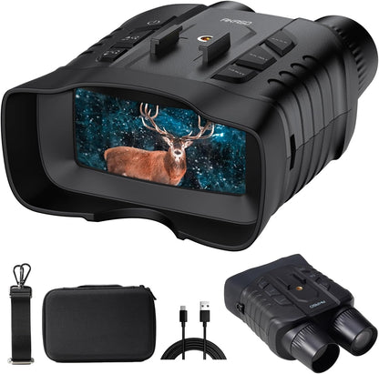 AKASO Seemor-200 Night Vision Goggles - 4K Full Color Night Vision Binoculars for Adults, App-Enabled Photo and Video Saving,AI-ISP 3280FT Viewing Range,16x Digital Zoom for Camping Hiking & Security