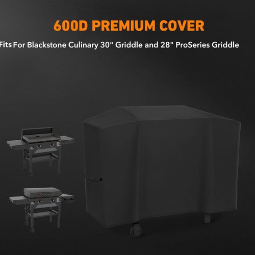 Blackstone 600D Polyester Griddle Cover - Durable Protection for 30" & 28" Griddles | Adjustable Straps