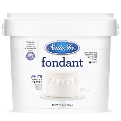 Satin Ice - Fondant White Vanilla 5 lb