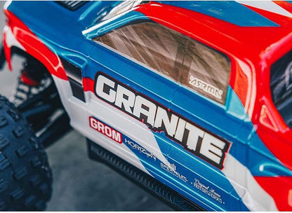 ARRMA RC Truck 1/18 Granite GROM MEGA 380 Brushed 4X4 Monster Truck RTR with Battery &amp Charger Blue ARA2102T1