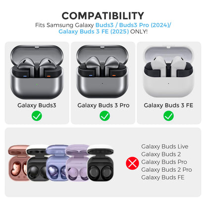 AhaStyle Silicone Case for Samsung Galaxy Buds 3 FE (2025) / Galaxy Buds3 / Galaxy Buds3 Pro (2024) with Cleaning Kit Retro Handheld Game Console Design Skin Cover for Samsung Galaxy Buds3 Series