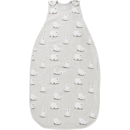 Woolino Merino Wool & Organic Cotton Baby Sleep Sack 2-24 Months – Ultimate 4-Season Baby Sleeping Bag, Universal Size Wearable Blanket, 2-Way Zipper & Adjustable Fit, Year-Round Use - Polar Bear