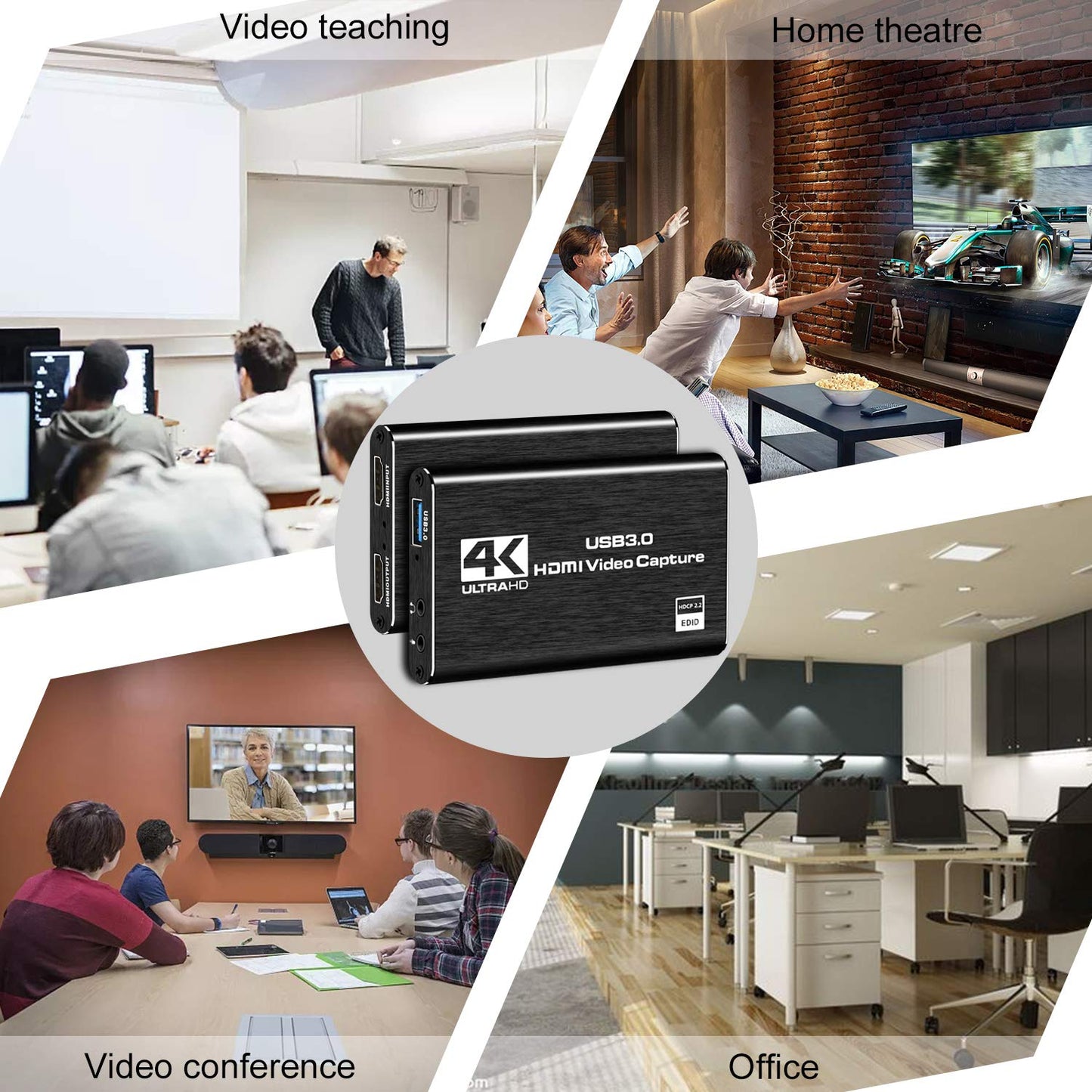 Capture Card Nintendo Switch, 4K HDMI Video Capture Card, 1080P 60FPS, HDMI to USB 3.0 Capture Card for Streaming Work with Camera/Xbox/PS4/PS5/PC/OBS