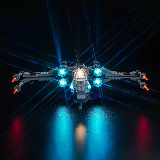 BrickBling Light Kit Compatible with Lego TIE Fighter &amp X-Wing Mash-up Building Set (No Model) Creative Lights for Lego 75393 (Light Control Version)