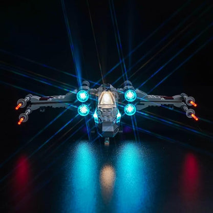 BrickBling Light Kit Compatible with Lego TIE Fighter &amp X-Wing Mash-up Building Set (No Model) Creative Lights for Lego 75393 (Light Control Version)