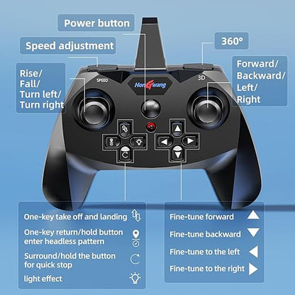 Foam Remote Control Airplane for Kids 8-12 2.4 GHz RC Plane with Colorful Lights 360° Flips and Stunt Roll RC Airplane Toy for Boys and Girls Ages 8-16 Gift for Kids and Adults (Gray)