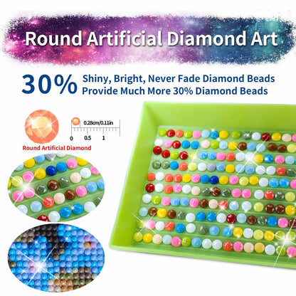 JATOK Abstract Large Diamond Painting Kits for Adults (27.6 x 15.7 inch), 5D Diamond Art Full Round Drill DIY Embroidery Pictures Arts Paint by Number Kits for Home Wall Decor