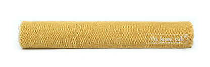 The Home Talk Yoga Mat, 100% Organic Foldable Thick Mat for Travel, Yoga Mat for Exercise with Carry Strap, Skid Free Yoga Block for Pilates, Training Mats Cotton Weave, 24"x72" - Yellow