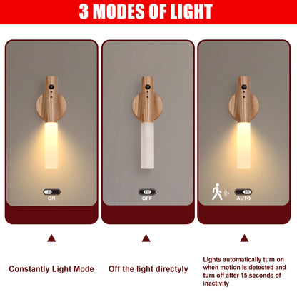 LANDGOO Smart Nursery Night Light - Ash Wood, RGB & 2700K, Child-Safe, Model L8G25A052703