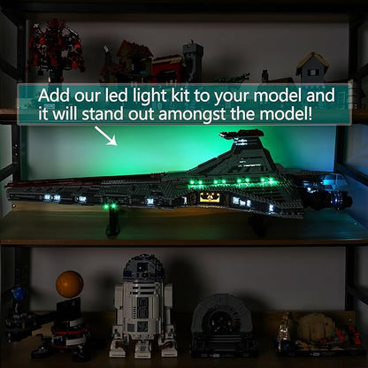 BrickSoul Led Light Kit for Venator Compatible with 75367 Light Kit Light Up Your Star Wars Star Destroyer Building Set - RC Version