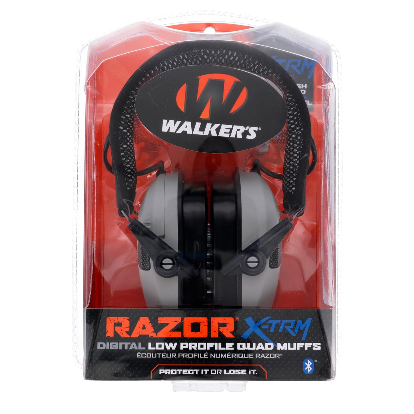 WALKER'S Razor Digital X-TRM Bluetooth Sound-Enhancing Hunting Shooting Ear Protection Electronic Earmuffs with Gel Earpads & Mesh Headband, 2 AAA Batteries Included