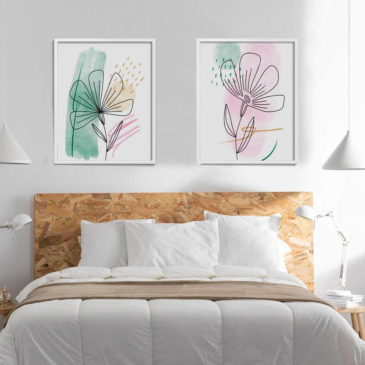 LaVie Home 22x28 Picture Frame - Classic White Wall Display Frame with HD Plexiglas | Vertical & Horizontal Use