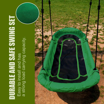 Platform Boat Swing 66 inch-Hanging Hammock Lounger Swing for Tree Backyard Porch Beach Park Playground Teens and Adult