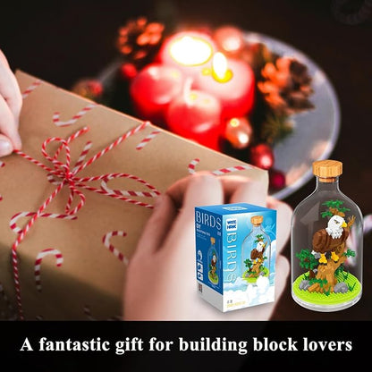 Creative Eagle Toy Building SetAdult Mini Animal Friend SetParty Favors Gift for FriendsAnimal Lover Office Home Decor Birds Building BlockNew Year Easter Birthday Gift for Family(Eagle)