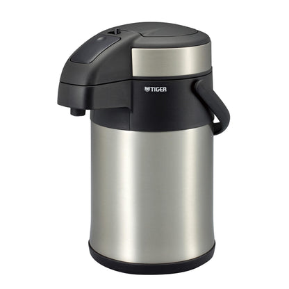 Tiger Thermos Flask MAA-C301XC MAA-C301XC Tiger Thermal Insulated Tabletop Stainless Steel Air Pot Eco 3.0L (Silver)