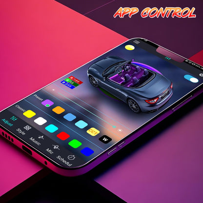 Zdovivot LED Interior Lights for Cars, APP Control, USB Port, Multicolor, Model QM2753-1