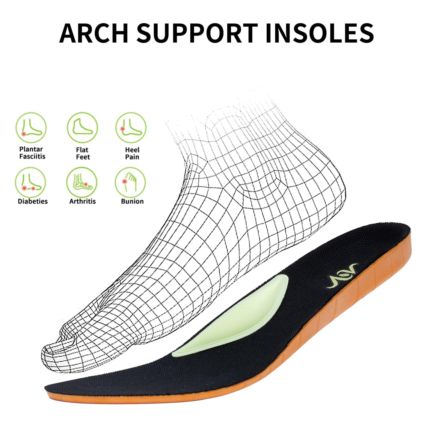 ZF ZEFUHER Women's Walking Shoes with Arch Support Orthotic Plantar Fasciitis Sneakers Tennis Running Shoes BlackRose 9.5
