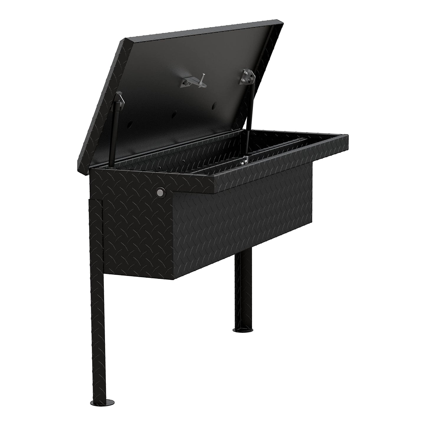 UWS EC30363 36-Inch Matte Black Heavy-Wall Aluminum Truck Side Tool Box with Low Profile, RigidCore Lid