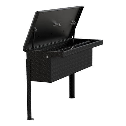 UWS EC30363 36-Inch Matte Black Heavy-Wall Aluminum Truck Side Tool Box with Low Profile, RigidCore Lid