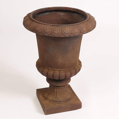 Misc Classic Bronze Urn Planter Brown Traditional Round Handmade