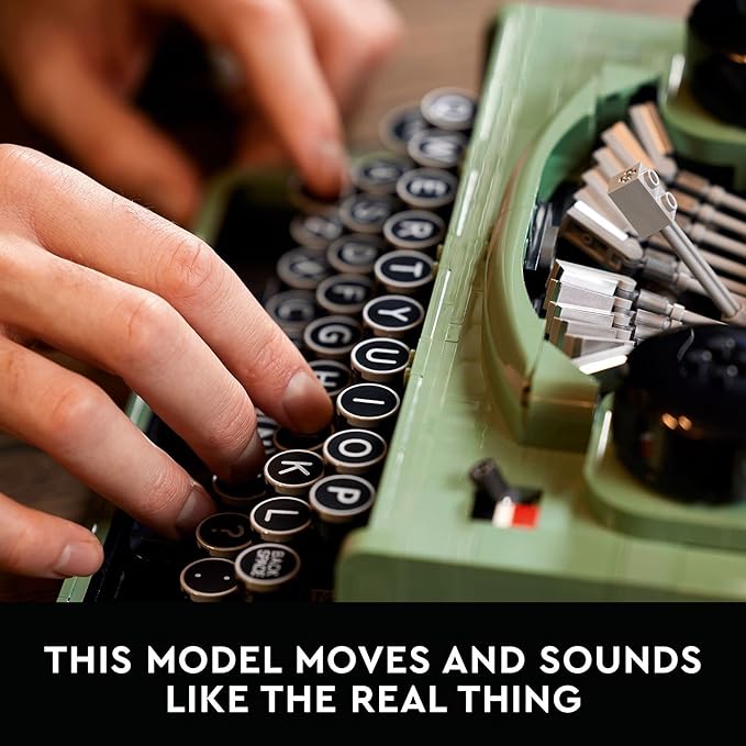 Lego Ideas Typewriter 21327 Building Set for Adults Collectible Retro Display Model Creative Hobbies Unique Gift Idea