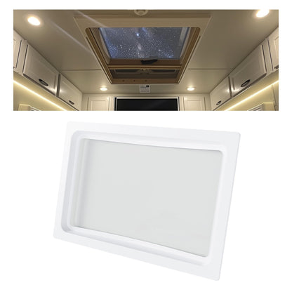 HECASA RV Skylight Inner Dome Replacement Cover - 14in x 22in - Clear Plastic - Model MO-1428