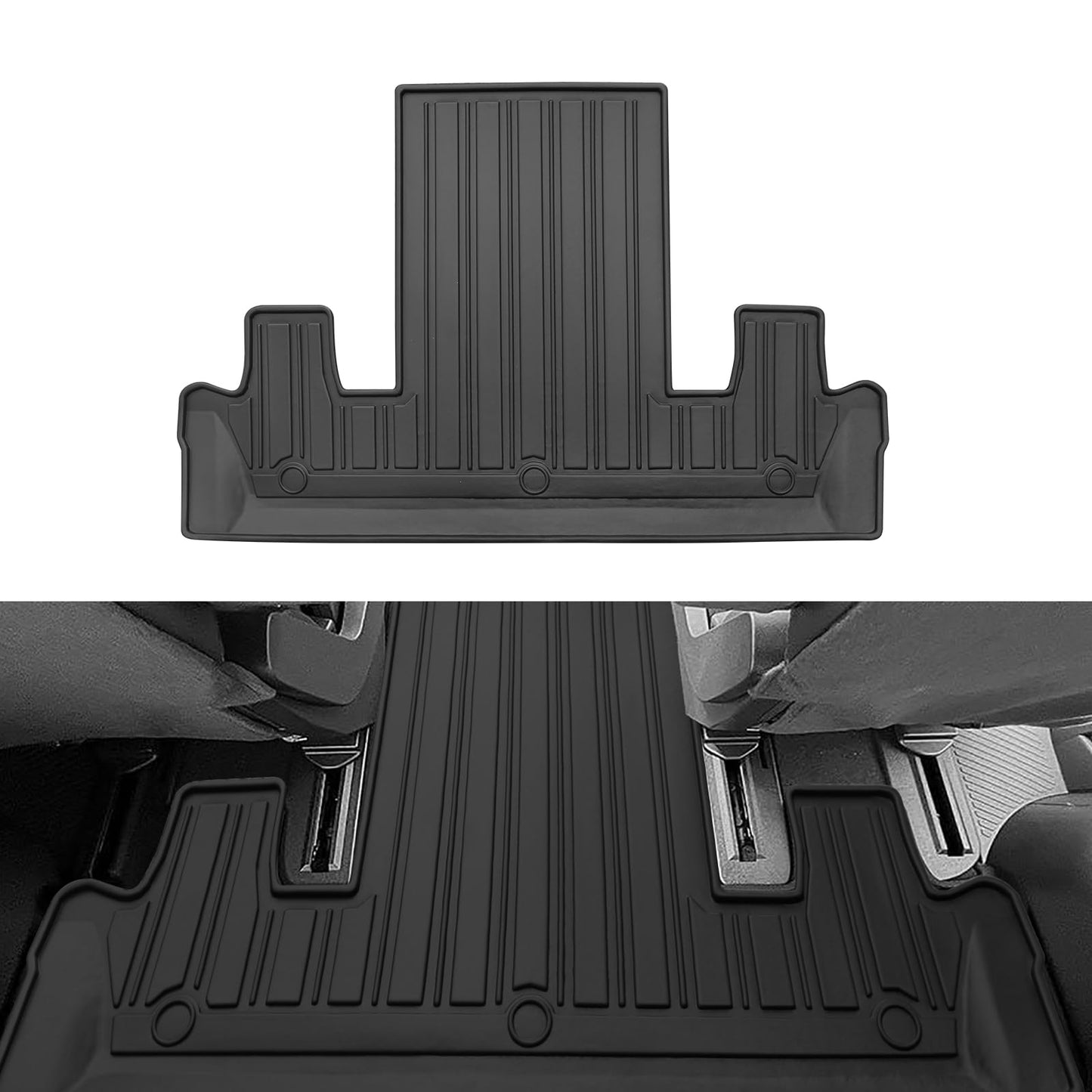 for 2018-2024 Ford Expedition/Lincoln Navigator 7 Seater Floor Mats 3 Row Trunk Cargo Liners Backrest Mat Full Set All Weather TPE Protection Mat Accessories (Only for 7 Seat,Not for MAX Or L)