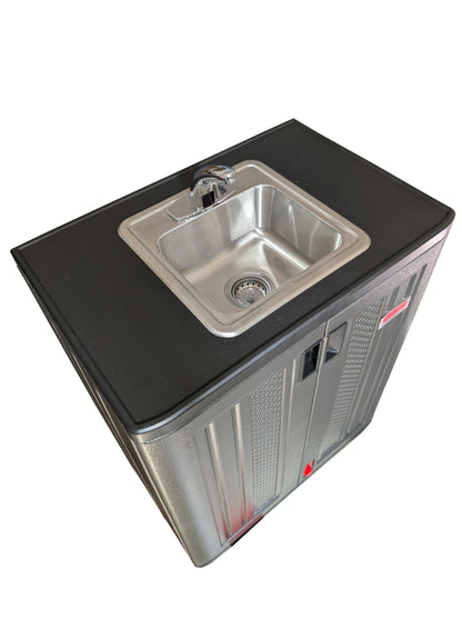 Portable Sink Hand Wash Station Automatic Faucet Single Basin for Washing Hands for Food Trucks, Concession Stands, Camping or Commercial Use