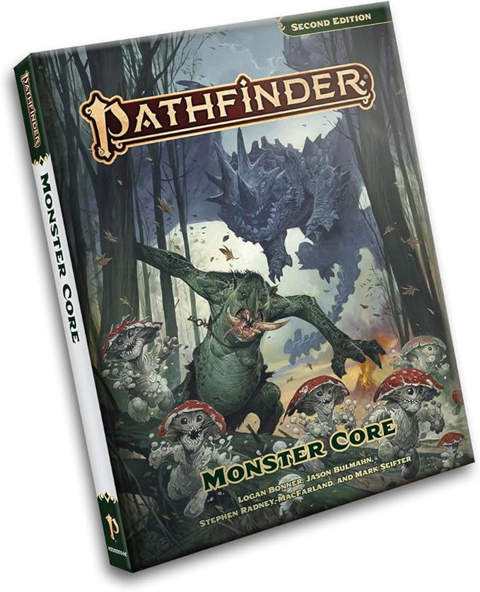 Pathfinder Monster Core Hardcover - Second Edition Remaster RPG Rulebook | 376 Pages | Over 400 Creatures | Ages 16+ | Tabletop Gaming