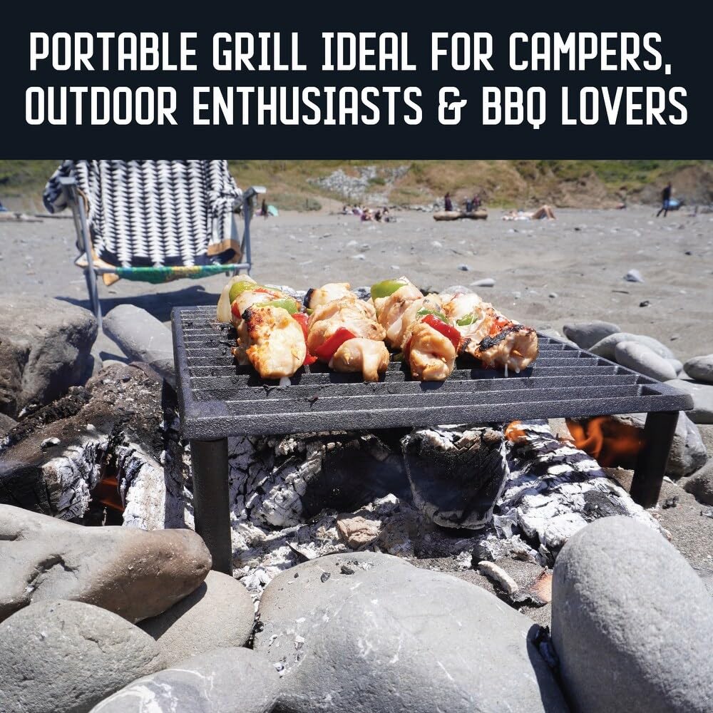 Chicago Brick Oven - Cast Iron Tuscan Grill - Amazing Camping Grill, Fire Pit Grill and Pizza Oven Grill