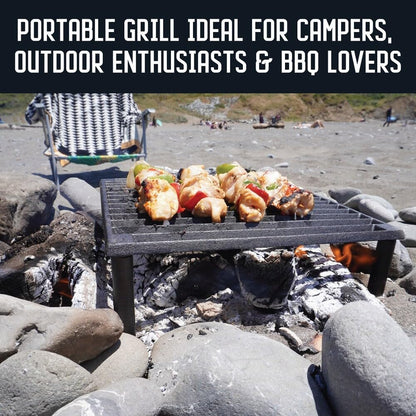 Chicago Brick Oven - Cast Iron Tuscan Grill - Amazing Camping Grill, Fire Pit Grill and Pizza Oven Grill