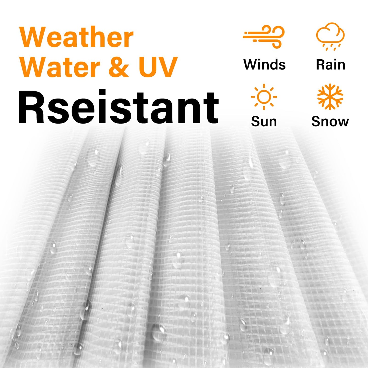16 Mil Greenhouse Cover,Clear Plastic Tarps Heavy Duty Waterproof 20x30FT,UV Resistant Poly Clear Tarps with Grommets, Greenhouse Heavy Duty Tarp for Gardening, Farming, Nursery, Garden