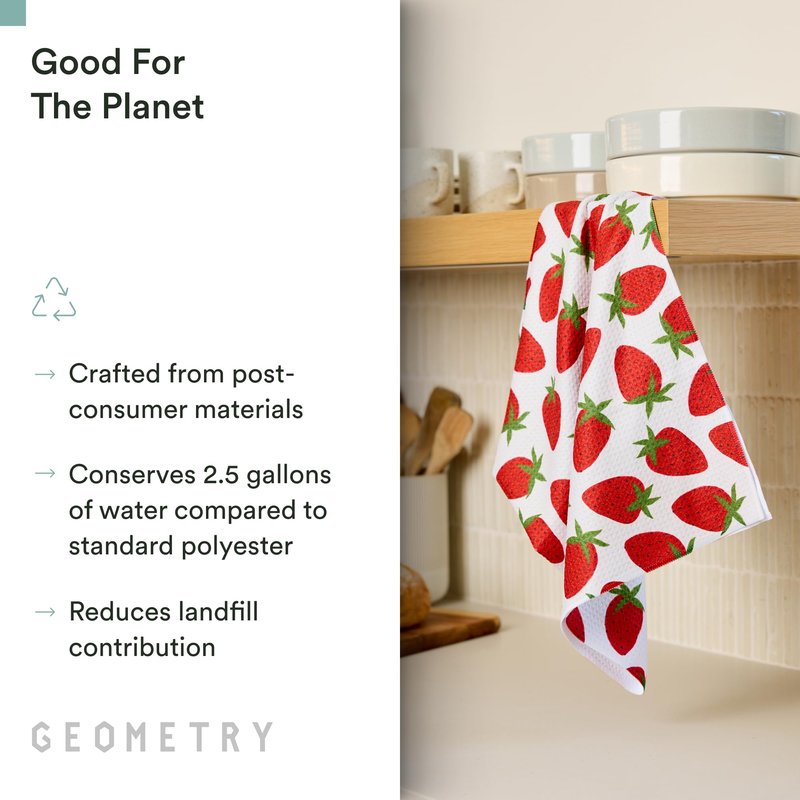 GEOMETRY Spring Kitchen Towels - Quick Dry Microfiber Cloth Spring & Summer Dish Towels for Kitchen Drying - Premium Quick Dry Towel - Sandy, 18" x 30" - 1-Pack