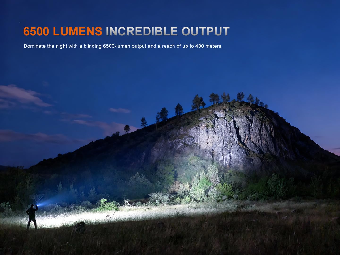 Fenix TK28R Tactical Flashlight, 6500 Lumen LED Rechargeable Flashlight with Red Light, USB Fast Charging, IP68 Waterproof, Long Throw 437 Yards for Law Enforcement & Outdoor with Lumentac Organizer